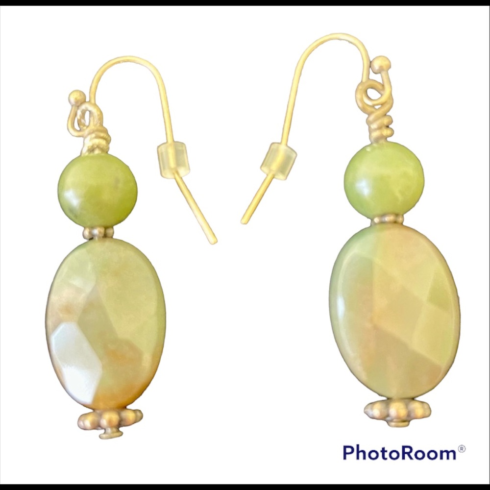 Green Jasper Earrings